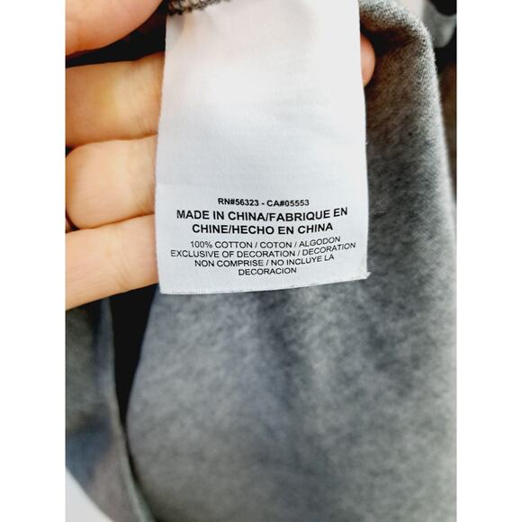 Nike Women's Gray Just Do It 95 Graphic Tee 3/4 Sleeve Size Small - Picture 3 of 6